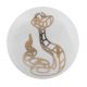 Golden Snake Pattern Ceramic Cabinet Knobs